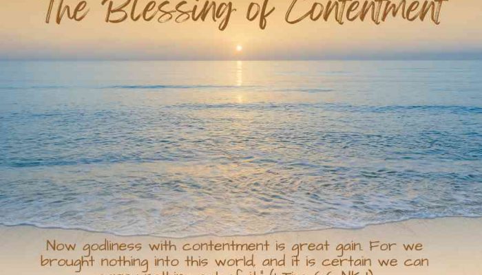 The Blessing of Contentment