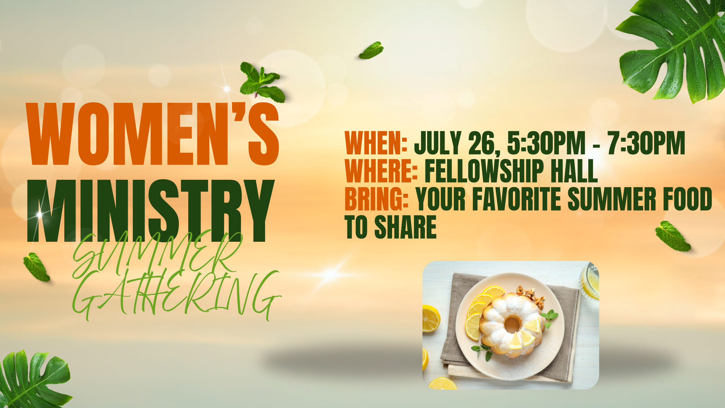 Ladies Summer Potluck